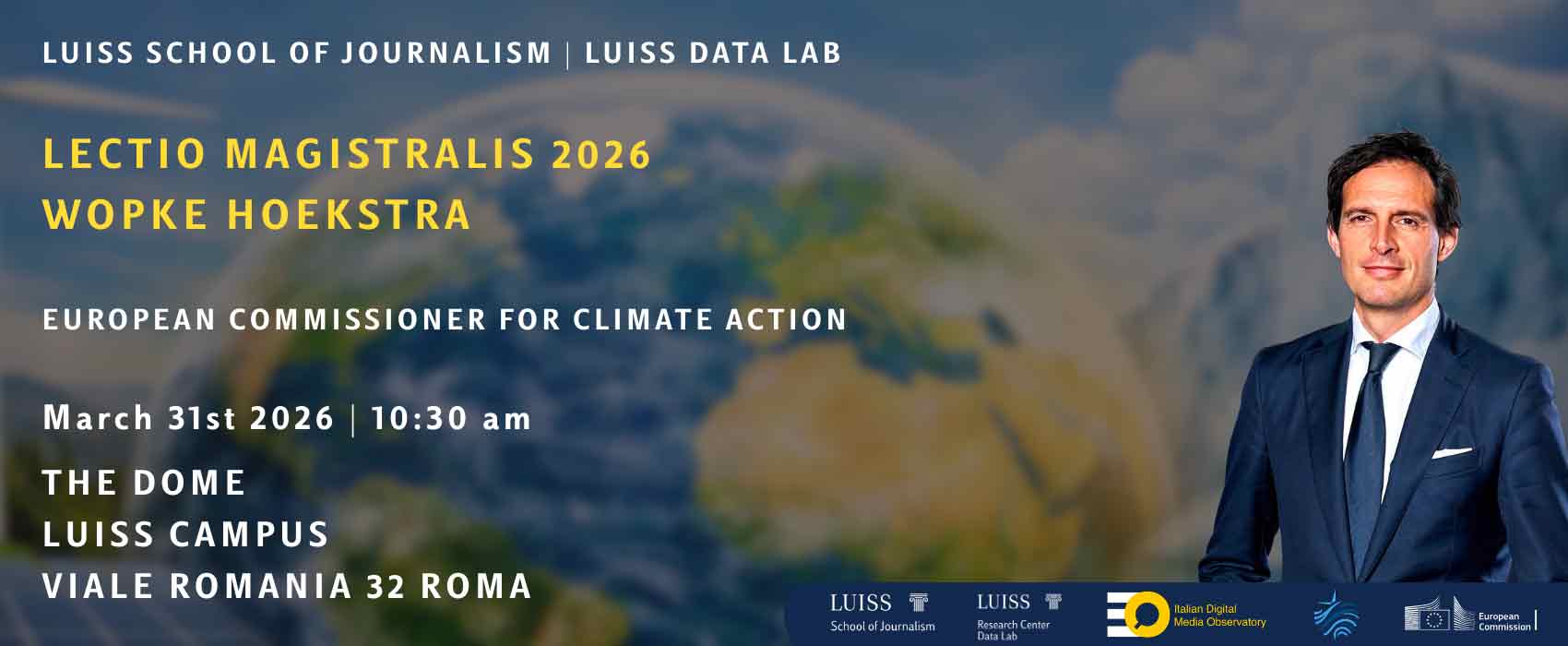 Lectio Magistralis 2026 del Commissario Europeo Wopke Hoekstra