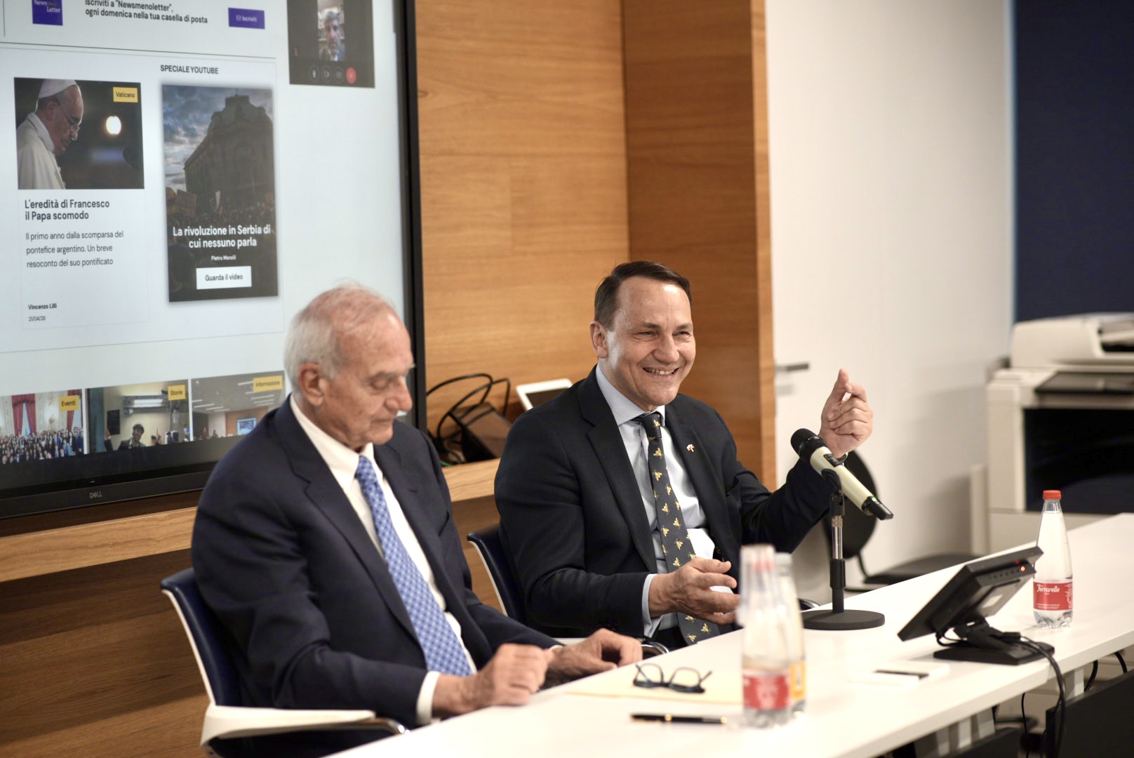 Il ministro degli Esteri polacco Radosław Sikorski ospite della Scuola di Giornalismo Luiss